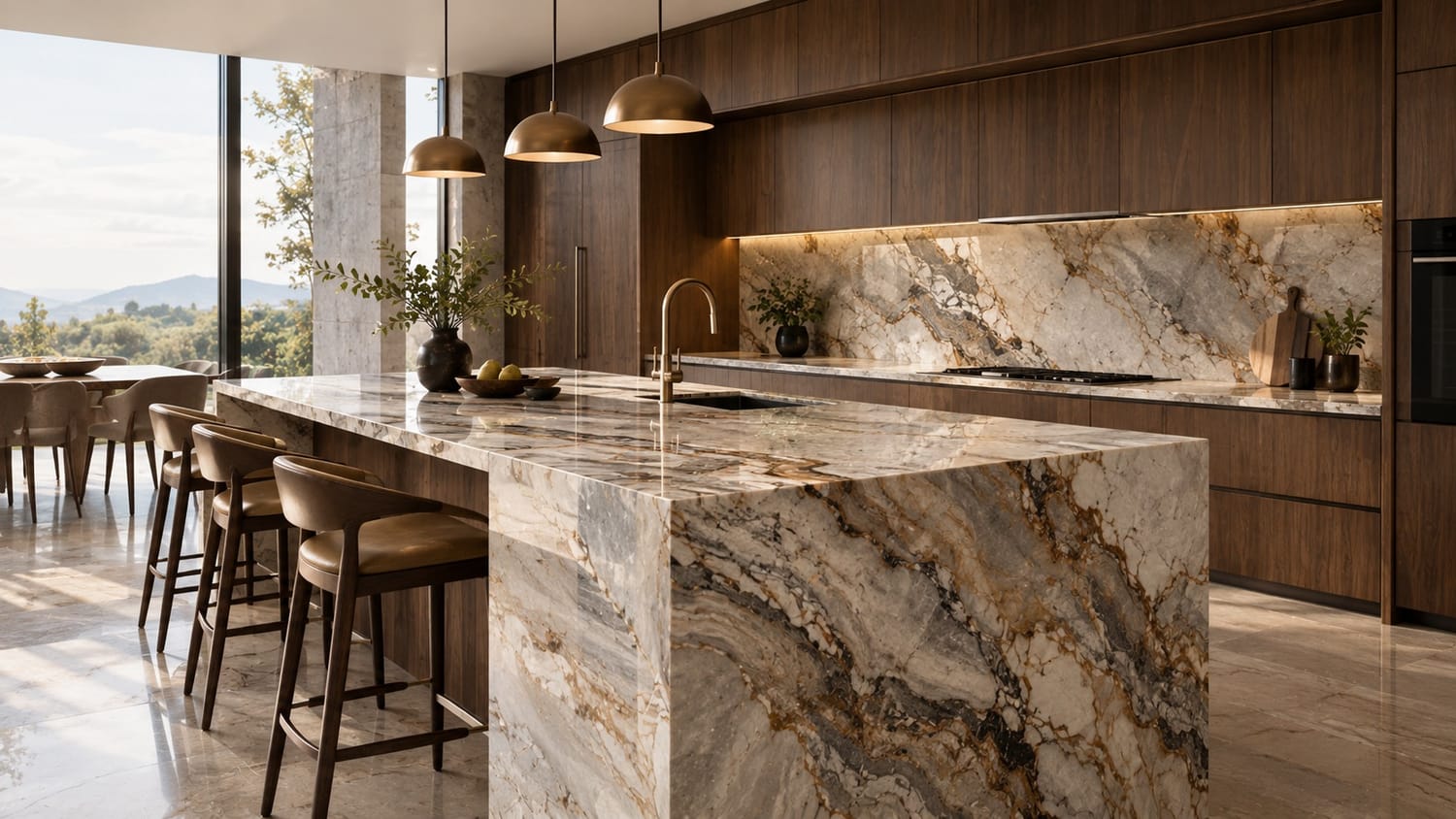 natural stone kitchen